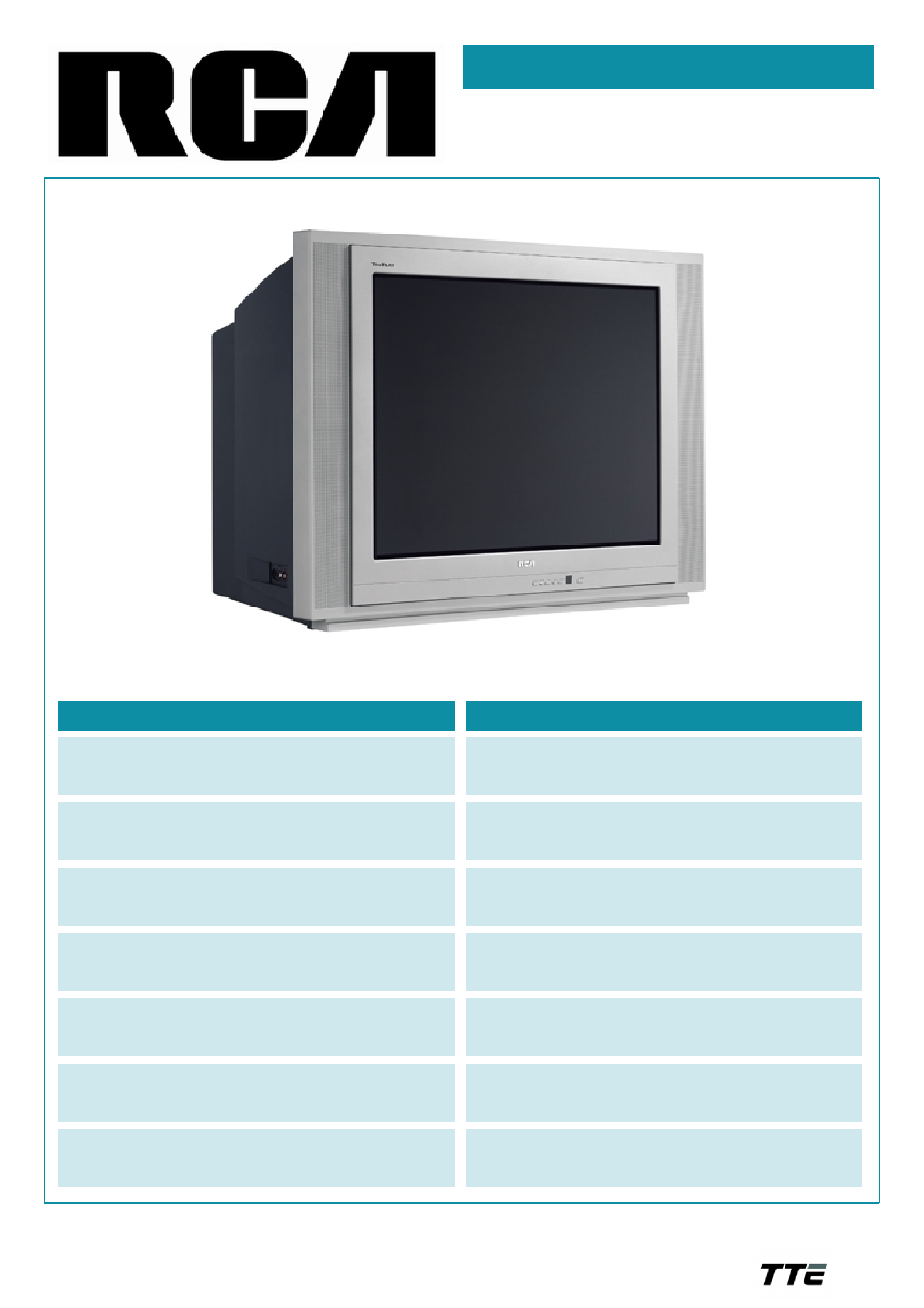 RCA 27F520T User Manual | 2 pages
