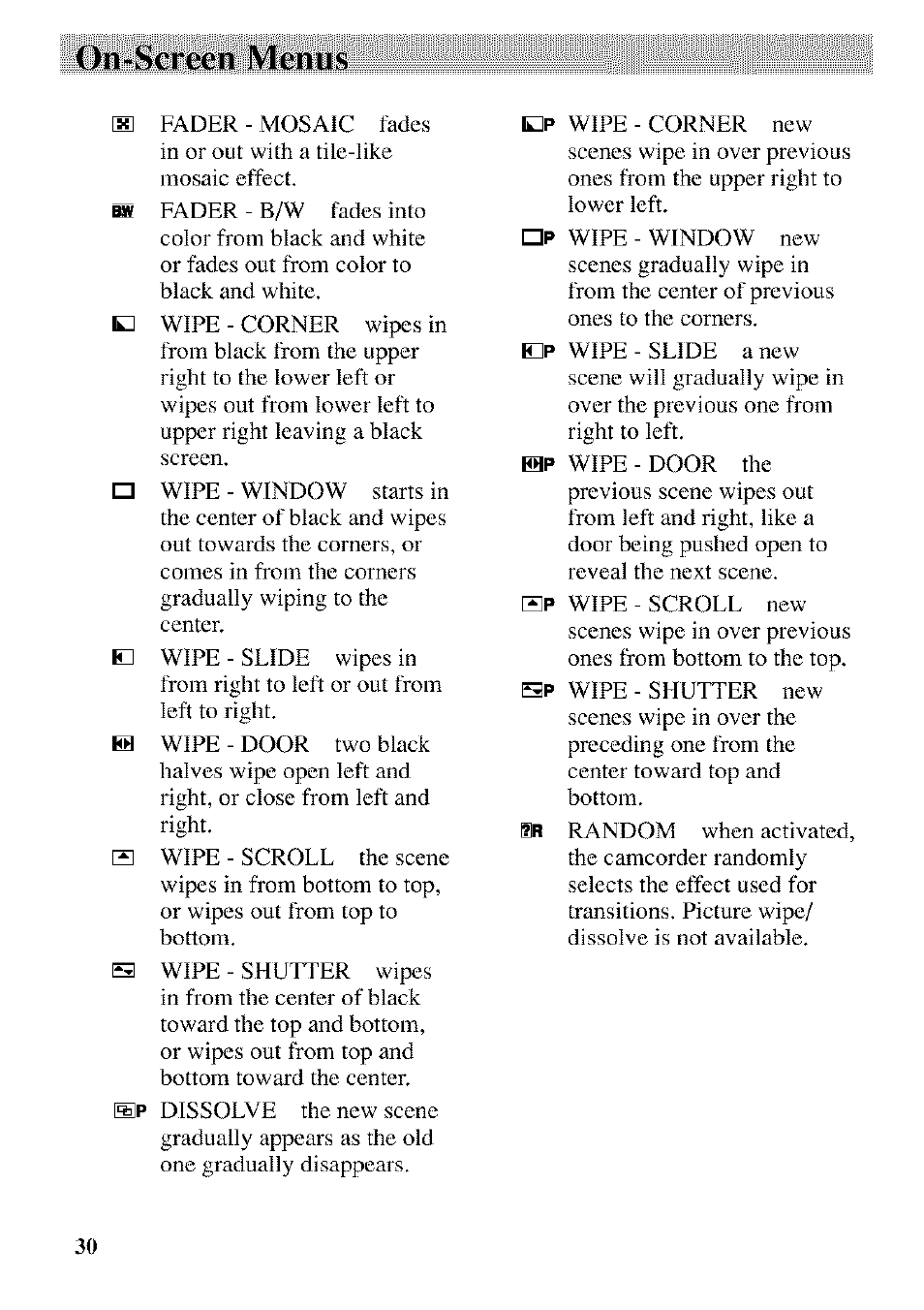 On-scrcen menus | RCA CC9370 User Manual | Page 32 / 84