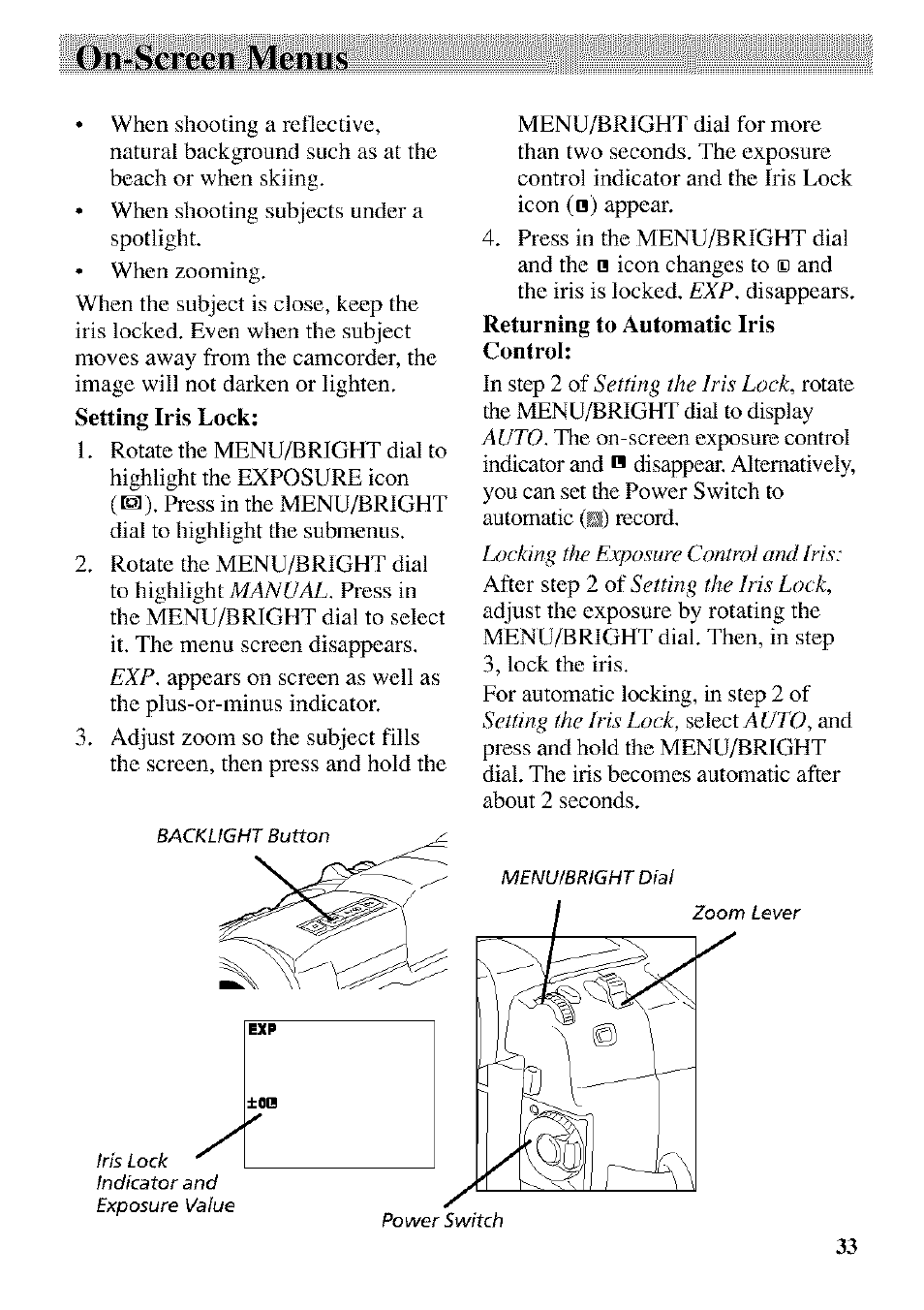 On-screen menus | RCA CC9370 User Manual | Page 35 / 84