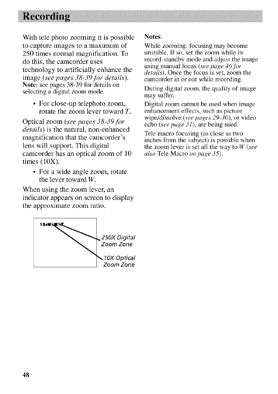 Recording | RCA CC9370 User Manual | Page 50 / 84