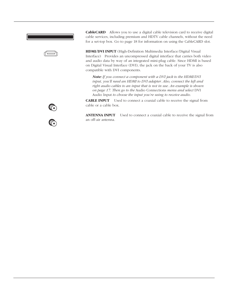 Connections & setup, Chapter 1 13 | RCA HD44LPW164 User Manual | Page 15 / 80