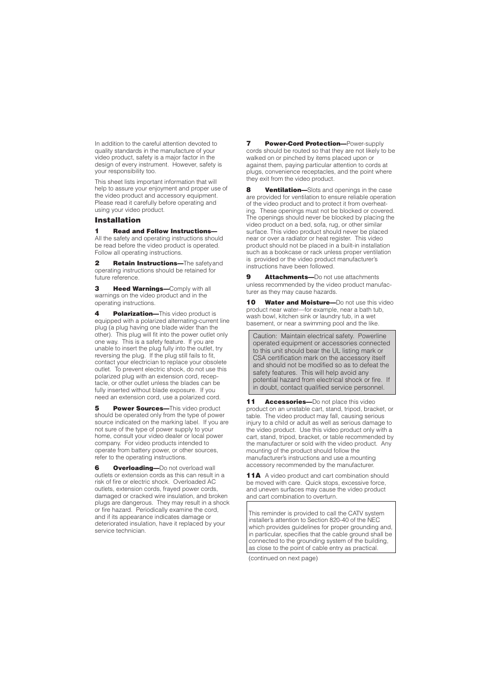 Important safeguards | RCA ProV950HB User Manual | Page 3 / 80