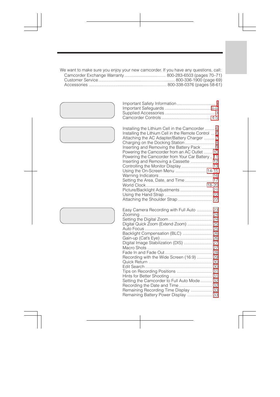 RCA ProV950HB User Manual | Page 5 / 80