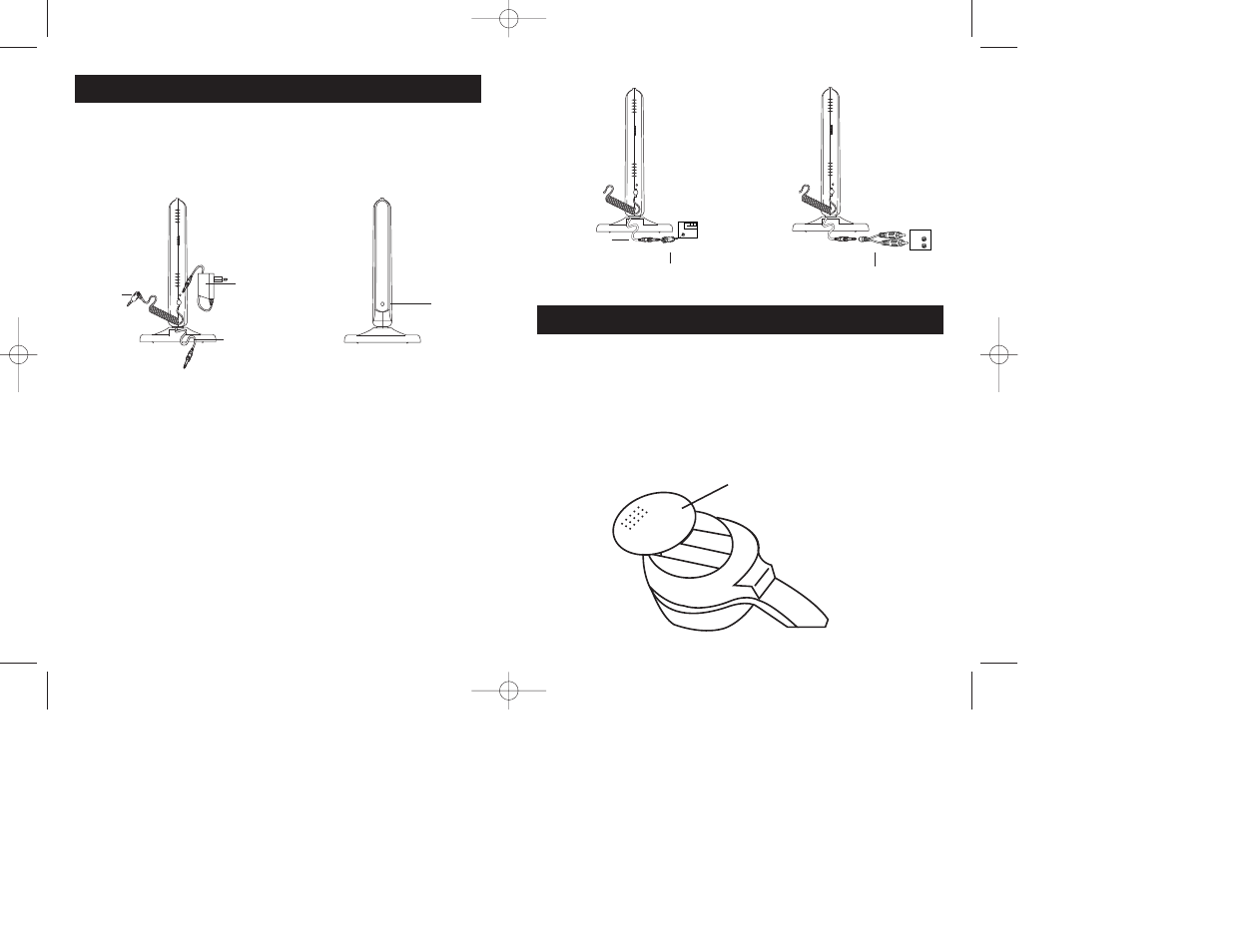 Stereo jack headphone fm am | RCA 900 MHz User Manual | Page 3 / 7