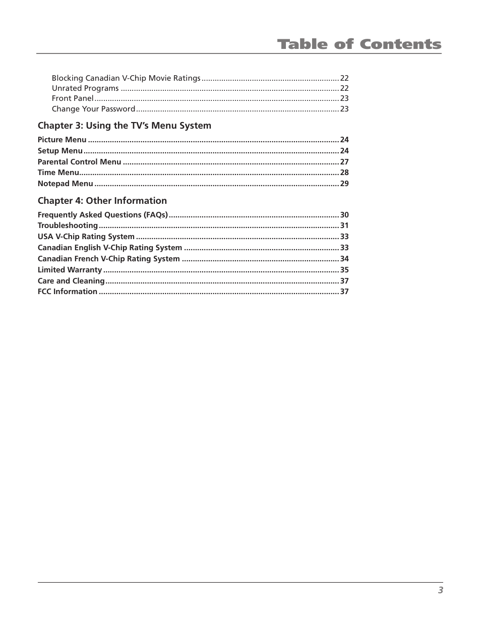 RCA 20F524T User Manual | Page 5 / 40