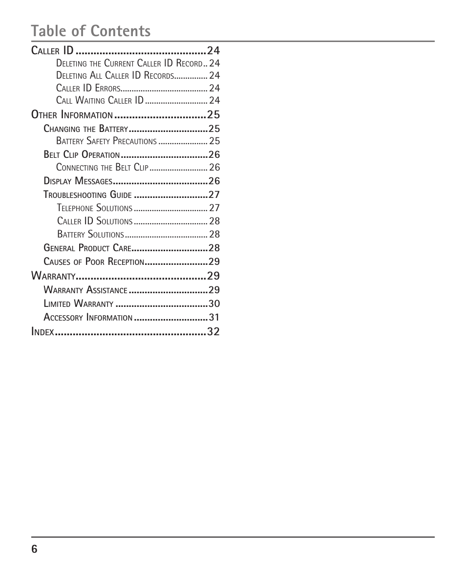 RCA H5401 User Manual | Page 6 / 34