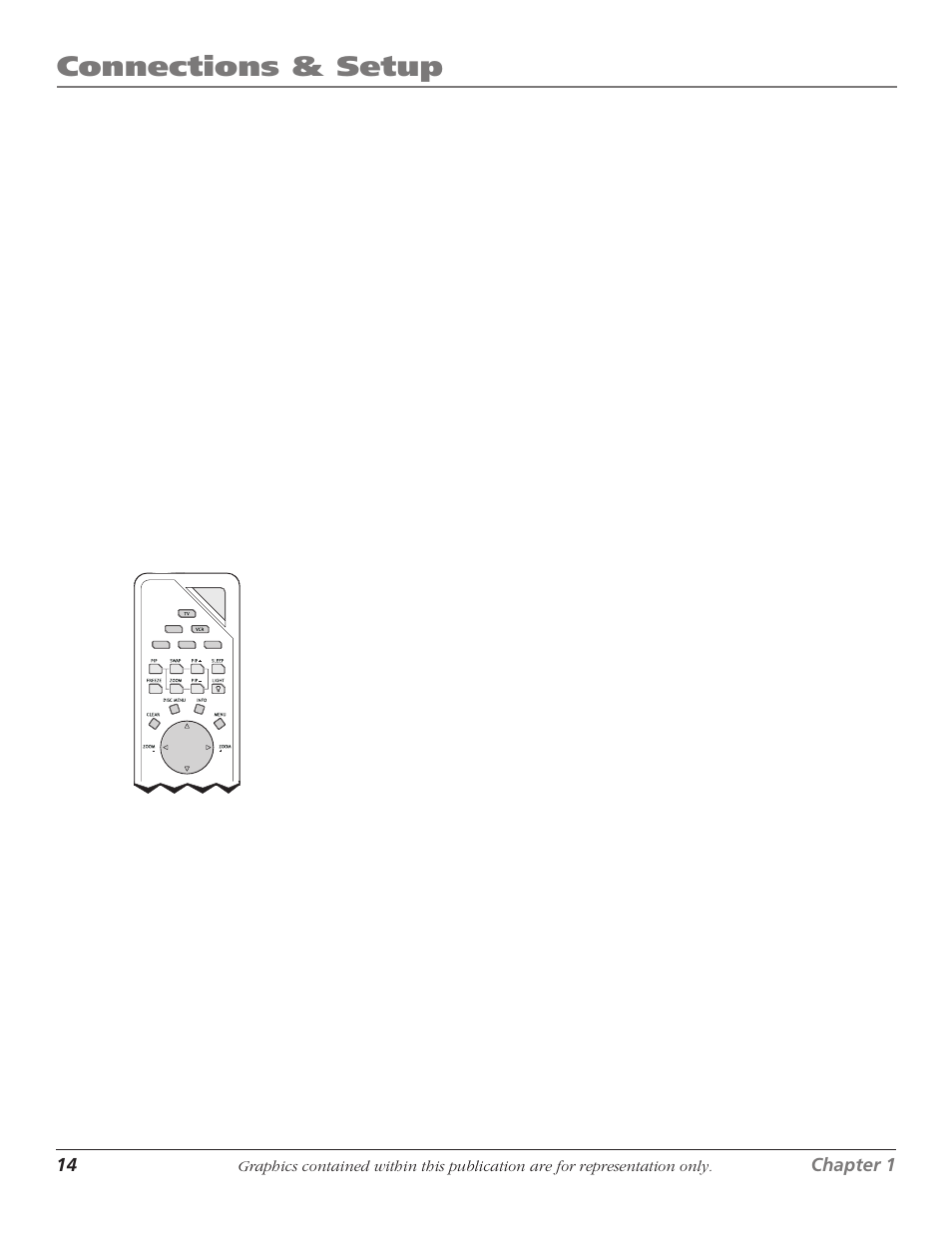 Plug in the tv/dvd, Put batteries in the remote, Turn on the tv/dvd | Complete the initial setup, 14 put batteries in the remote, 14 turn on the tv/dvd, 14 complete the initial setup, Connections & setup | RCA HDTVMonitor/DVD User Manual | Page 16 / 64