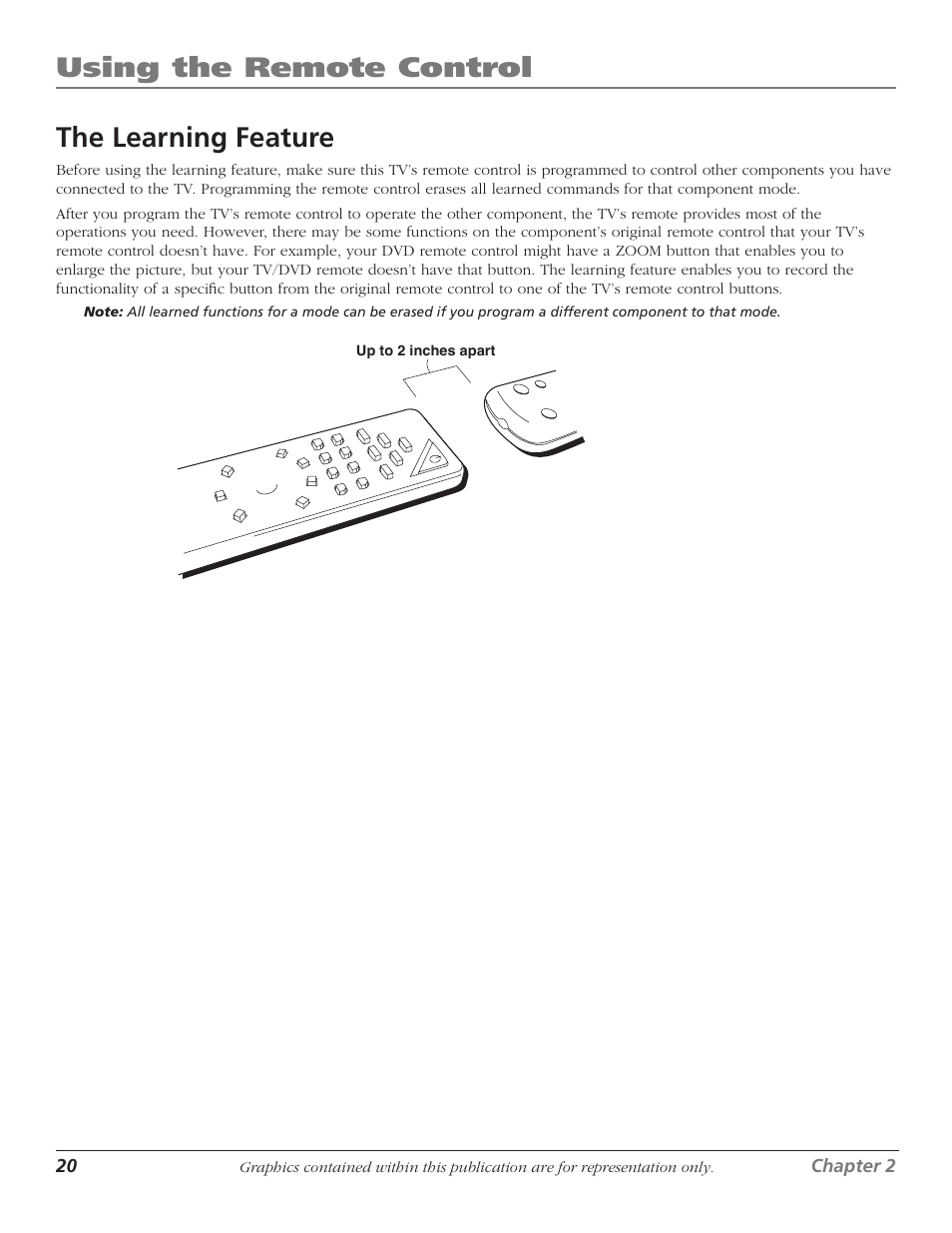 The learning feature, Using the remote control | RCA HDTVMonitor/DVD User Manual | Page 22 / 64