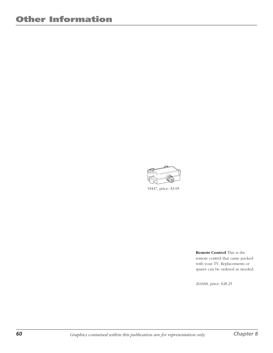 Accessory information, Other information, Index | RCA HDTVMonitor/DVD User Manual | Page 62 / 64