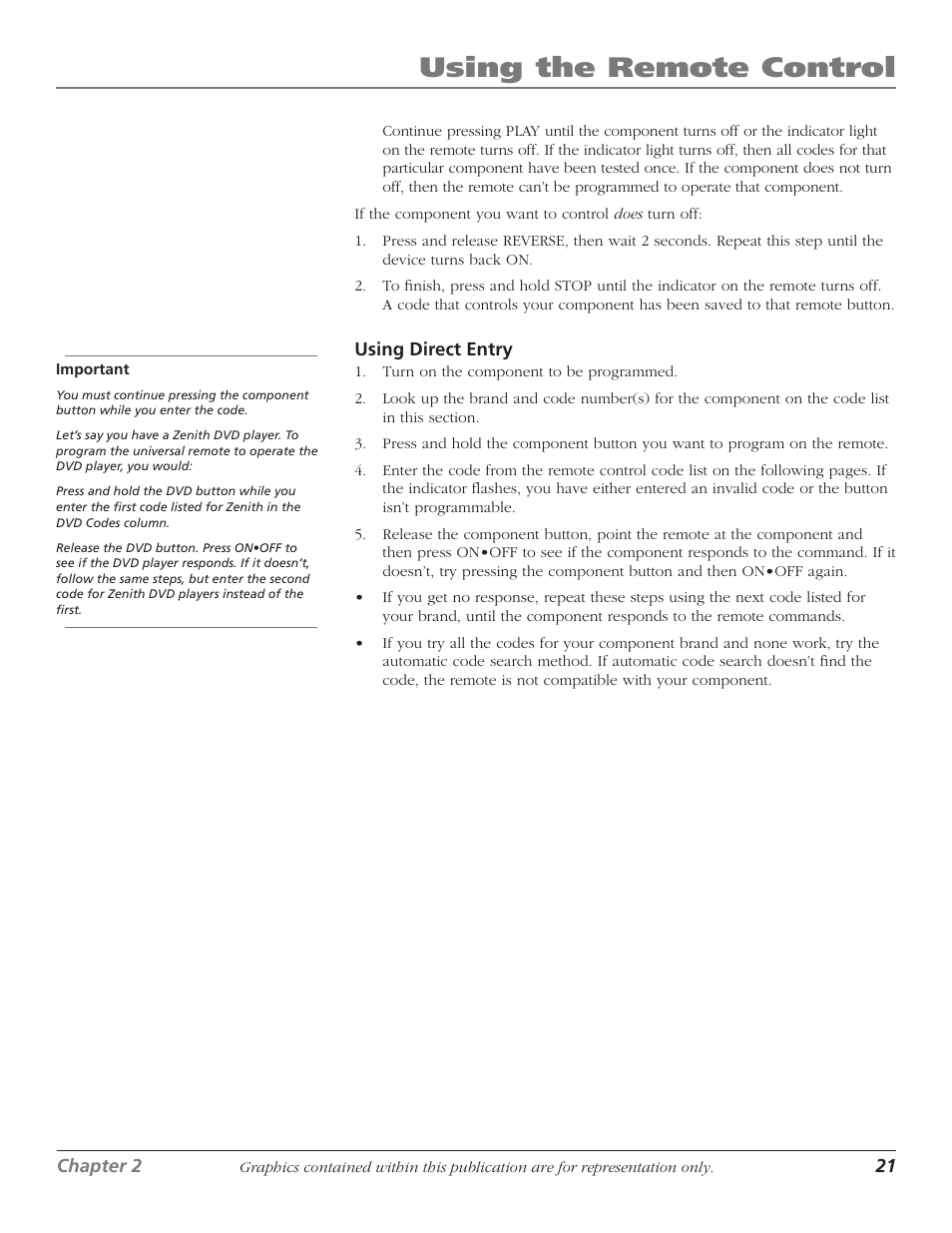 Using the remote control | RCA D61W17B User Manual | Page 23 / 48