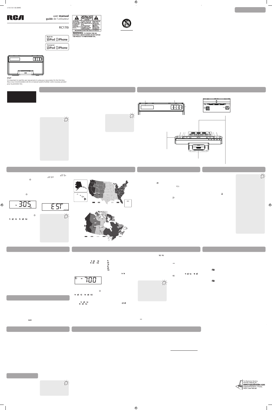 RCA RC170I User Manual | 10 pages