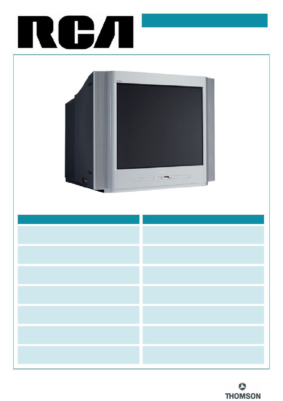 RCA 24F630T User Manual | 2 pages