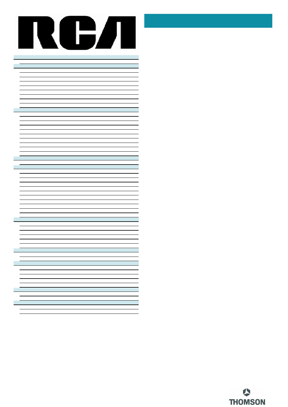 Technical specifications | RCA 24F630T User Manual | Page 2 / 2