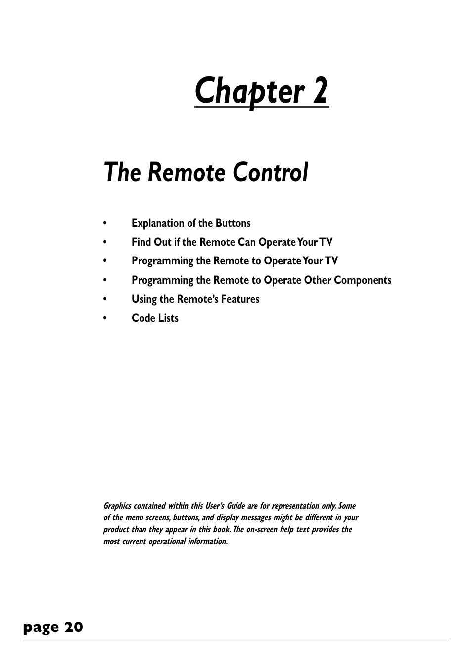 Chapter 2, The remote control | RCA DVD Recorder/VCR Combo User Manual | Page 22 / 68