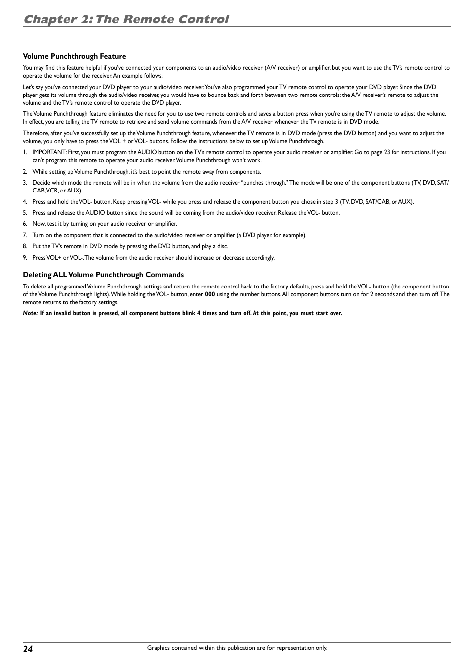 Chapter 2: the remote control | RCA DVD Recorder/VCR Combo User Manual | Page 26 / 68