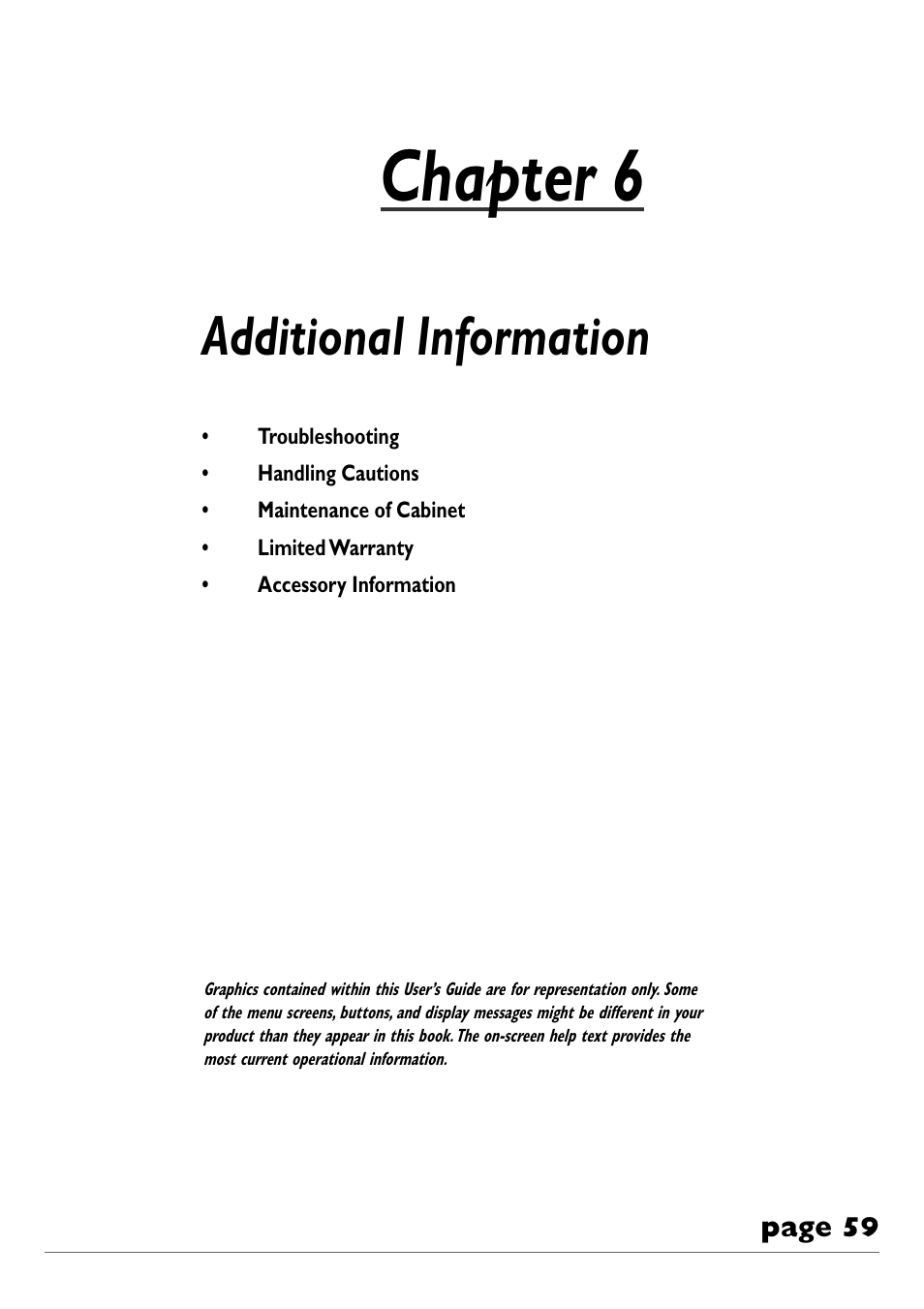 Chapter 6, Additional information | RCA DVD Recorder/VCR Combo User Manual | Page 61 / 68