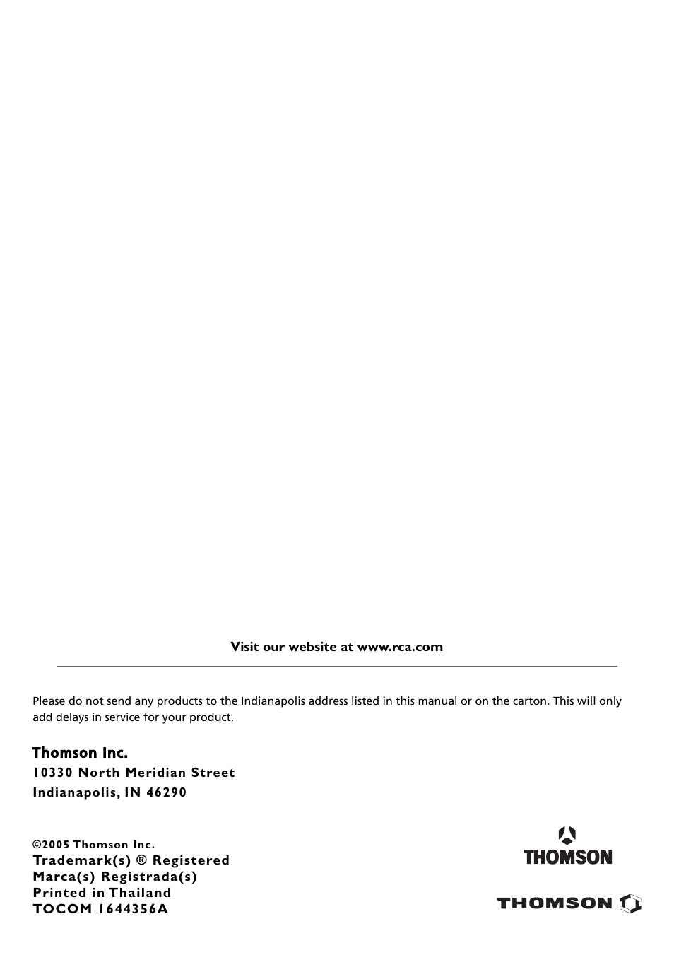 RCA DVD Recorder/VCR Combo User Manual | Page 68 / 68