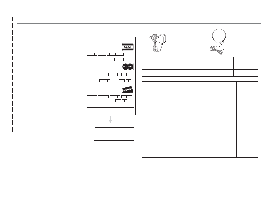 Otra información, Formulario para hacer pedidos de accesorios | RCA 25404 User Manual | Page 93 / 96