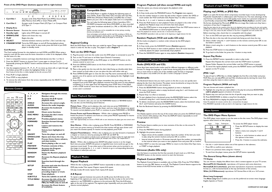 Dvd+rewritable | RCA DRC246N User Manual | Page 2 / 2