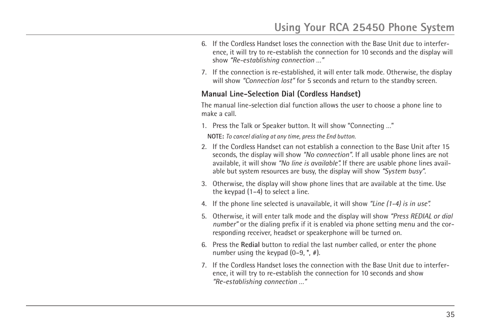 RCA 25450 User Manual | Page 35 / 124
