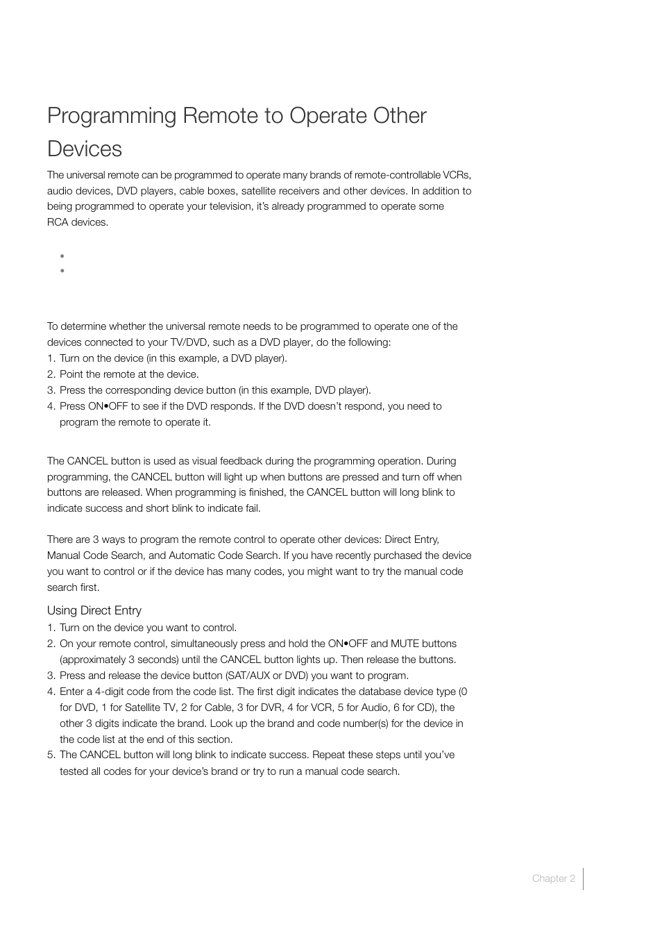 Programming remote to operate other devices | RCA L32HD33D User Manual | Page 25 / 56