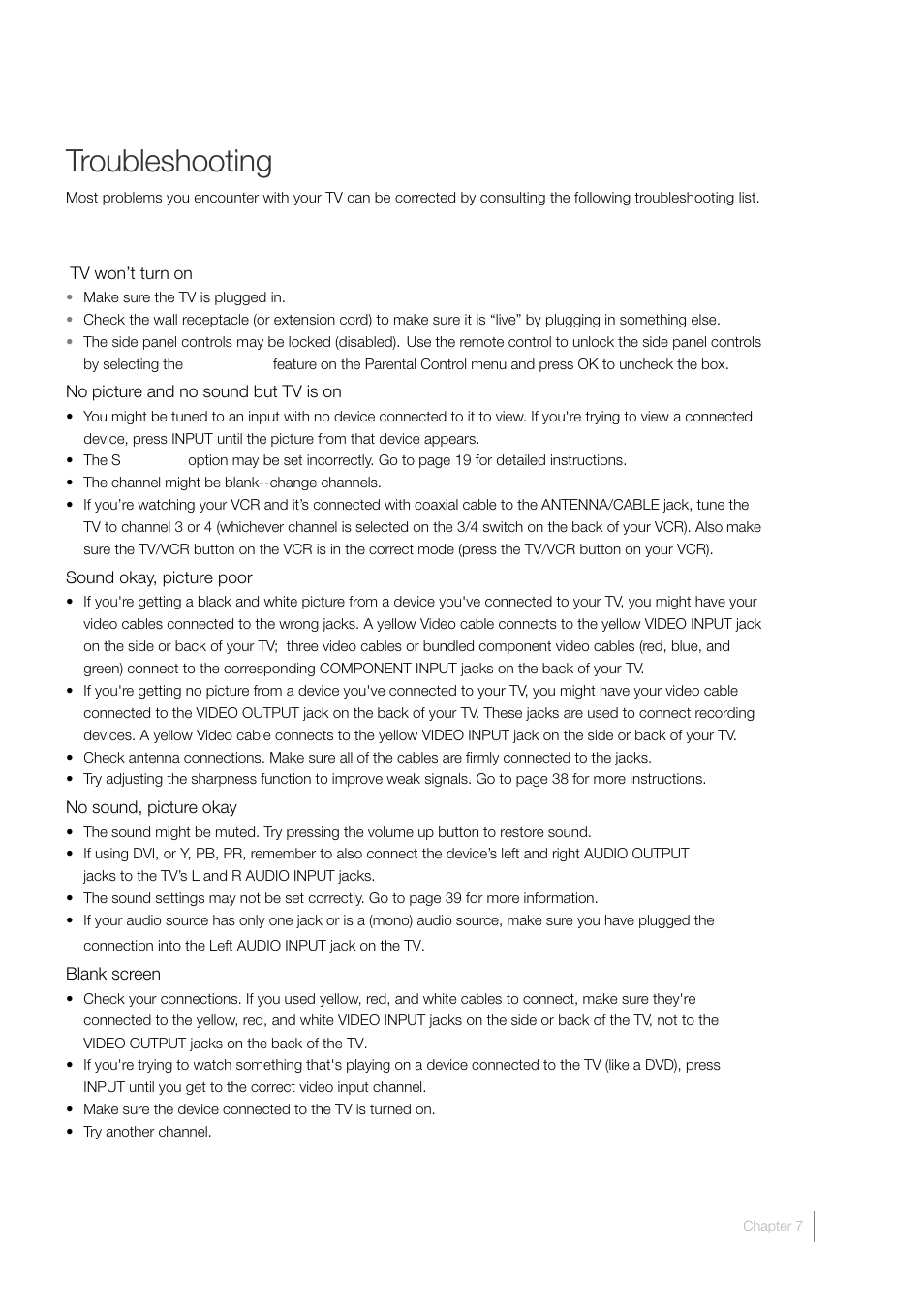 Troubleshooting | RCA L32HD33D User Manual | Page 49 / 56