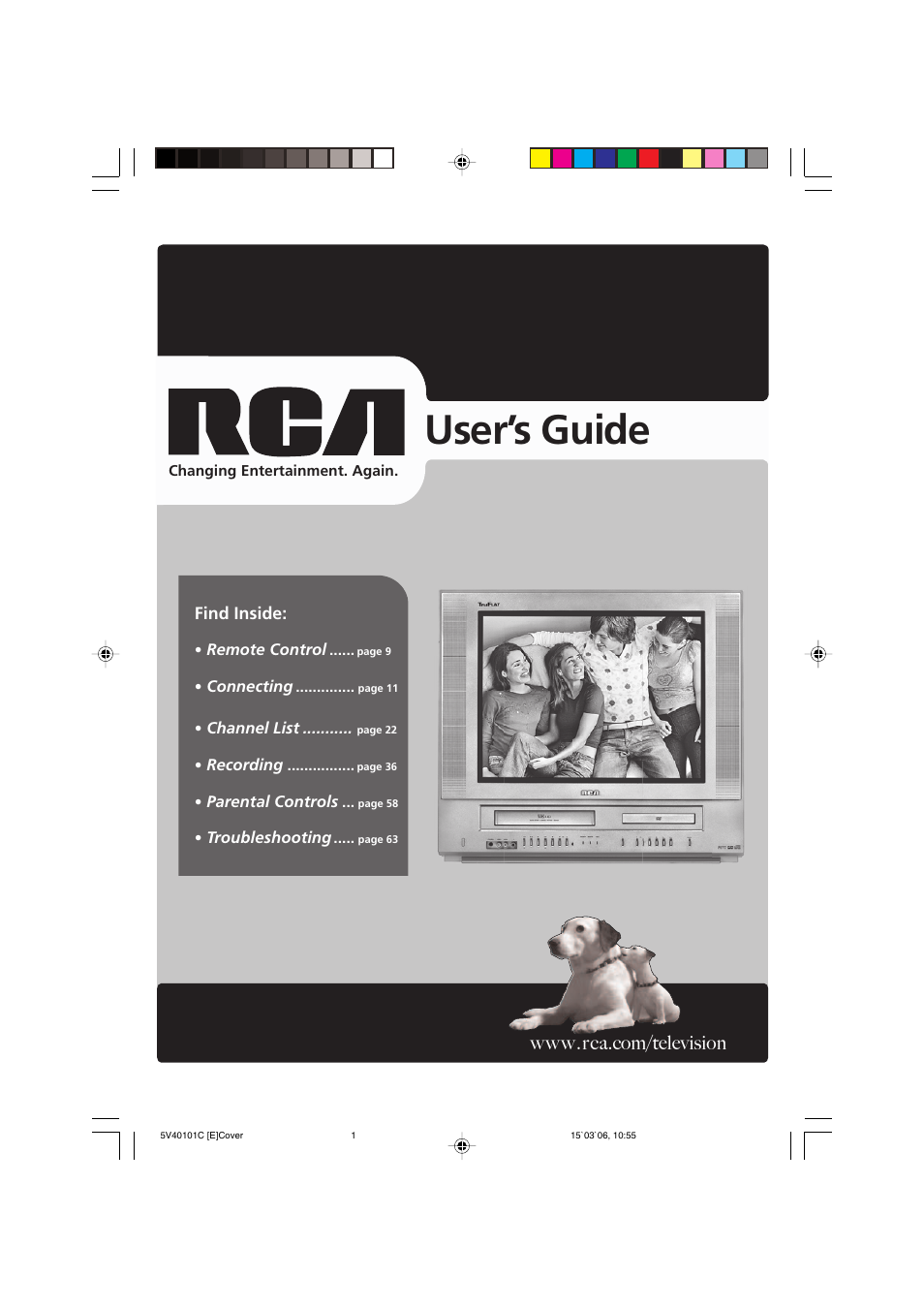 RCA 24F502TDV User Manual | 68 pages