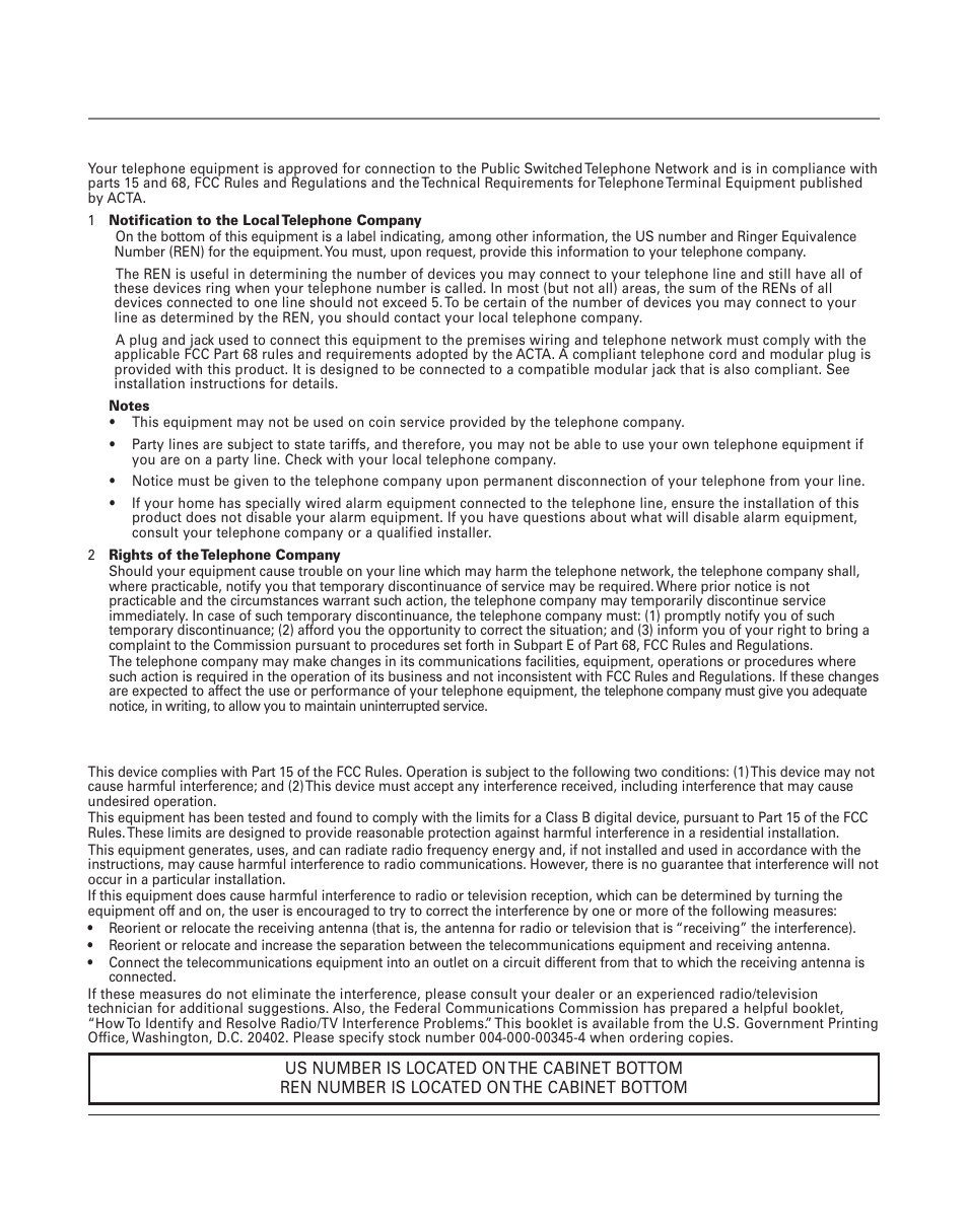 Important information, Equipment approval information, Interference information | 2equipment approval information | RCA 16211370 User Manual | Page 2 / 38