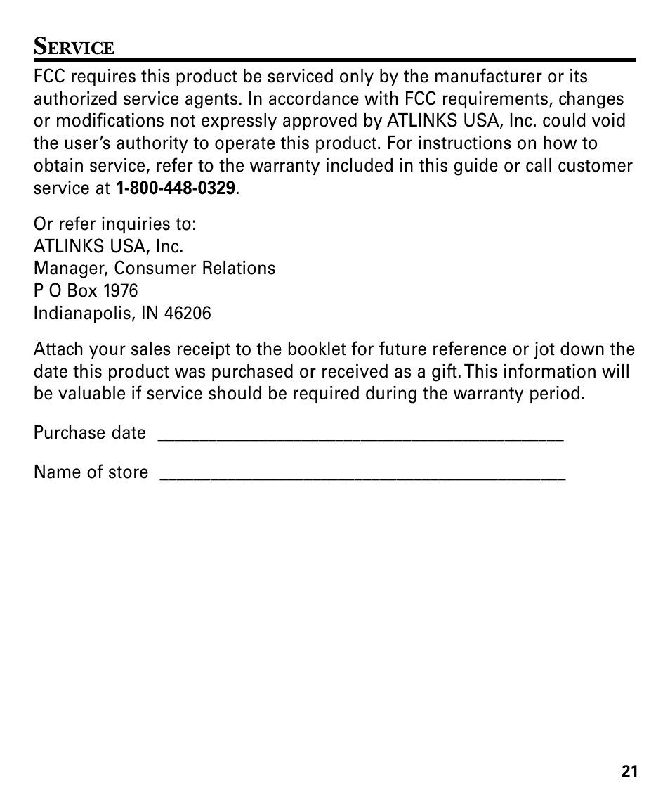 RCA GE 29878 User Manual | Page 21 / 48