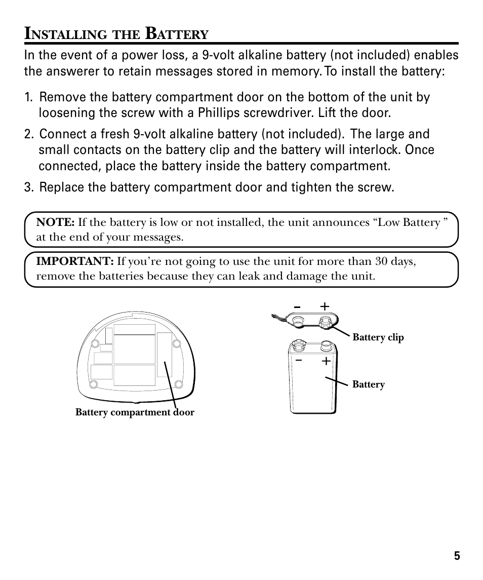 RCA GE 29878 User Manual | Page 5 / 48