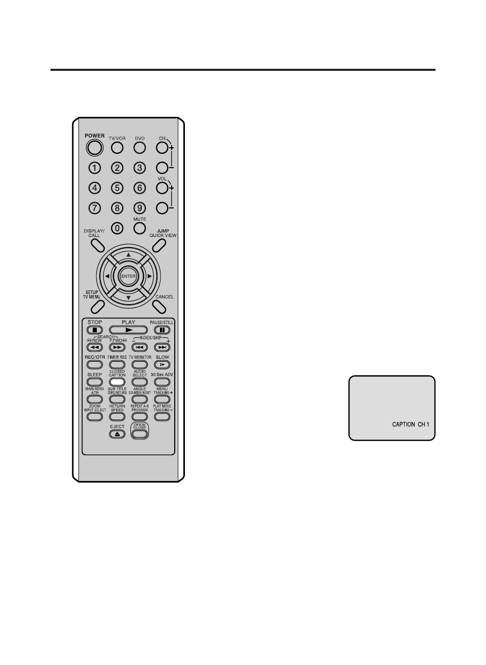 Closed caption | RCA TruFlat 20F500TDV User Manual | Page 21 / 64