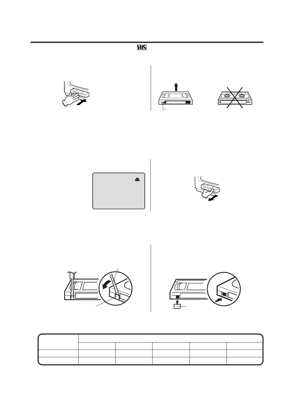 Loading and unloading a cassette tape | RCA TruFlat 20F500TDV User Manual | Page 31 / 64