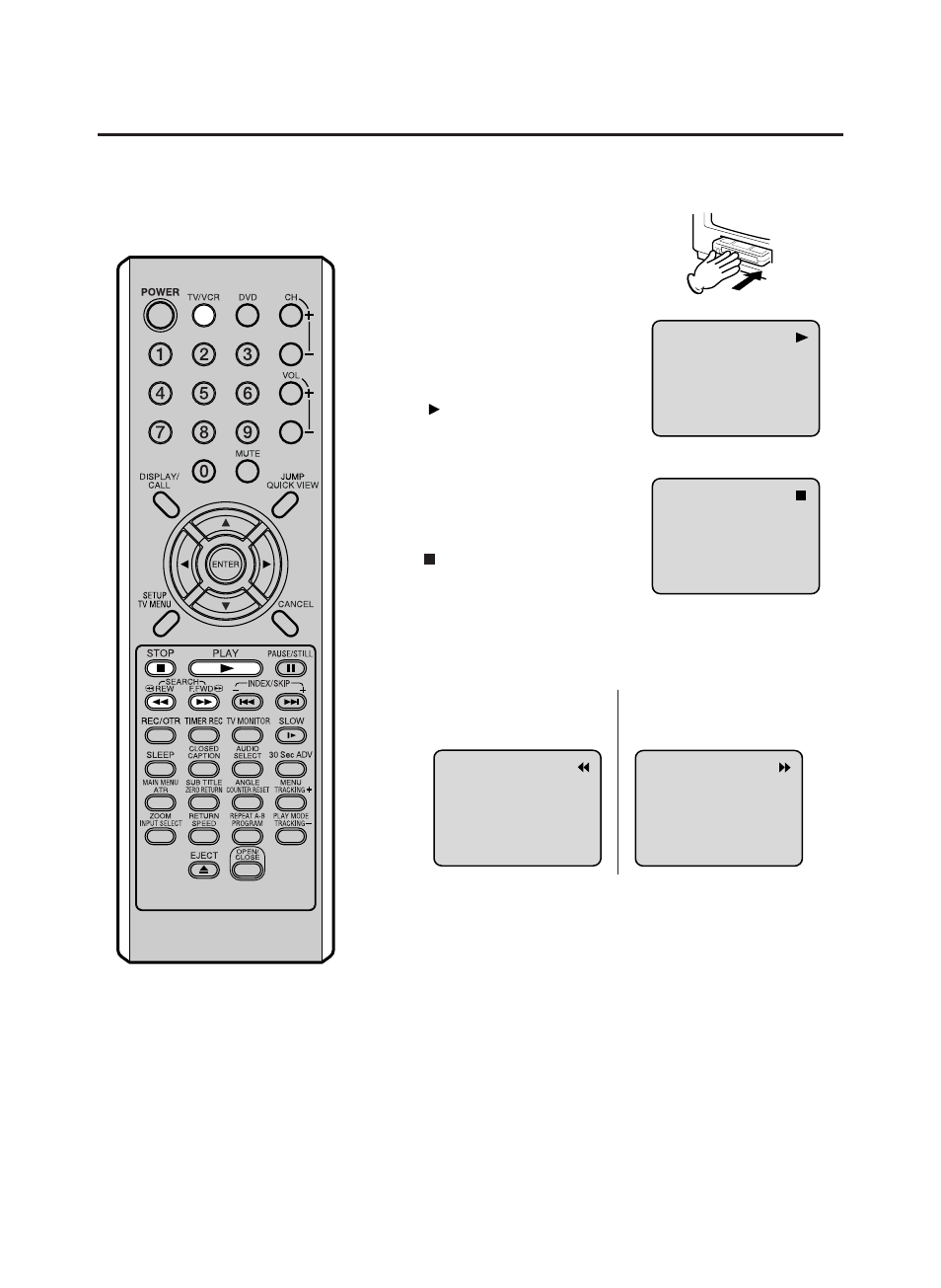 32 cassette tape playback | RCA TruFlat 20F500TDV User Manual | Page 32 / 64