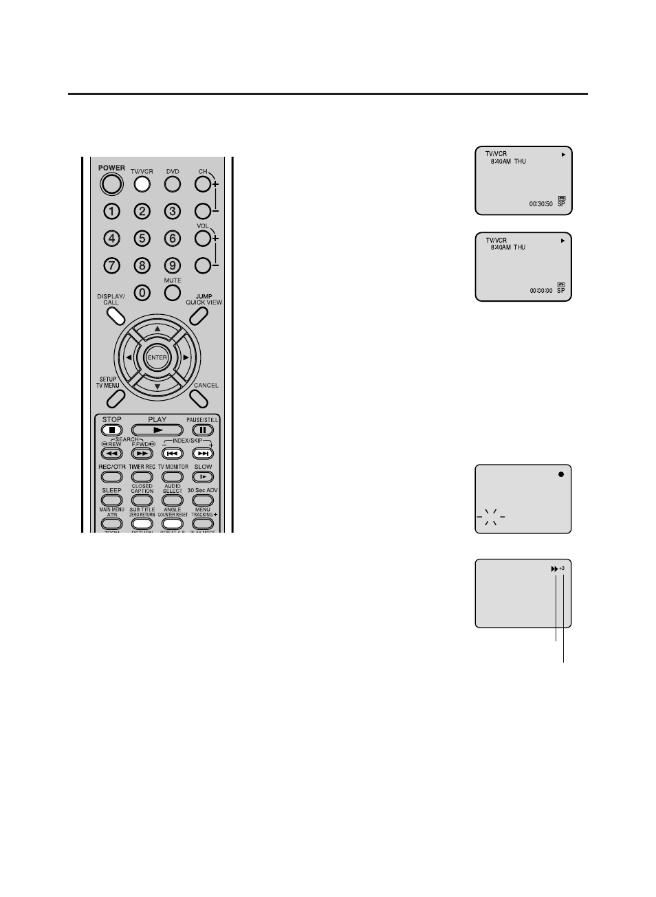 Zero return function / video index search system, Zero return function, Video index search system | RCA TruFlat 20F500TDV User Manual | Page 34 / 64