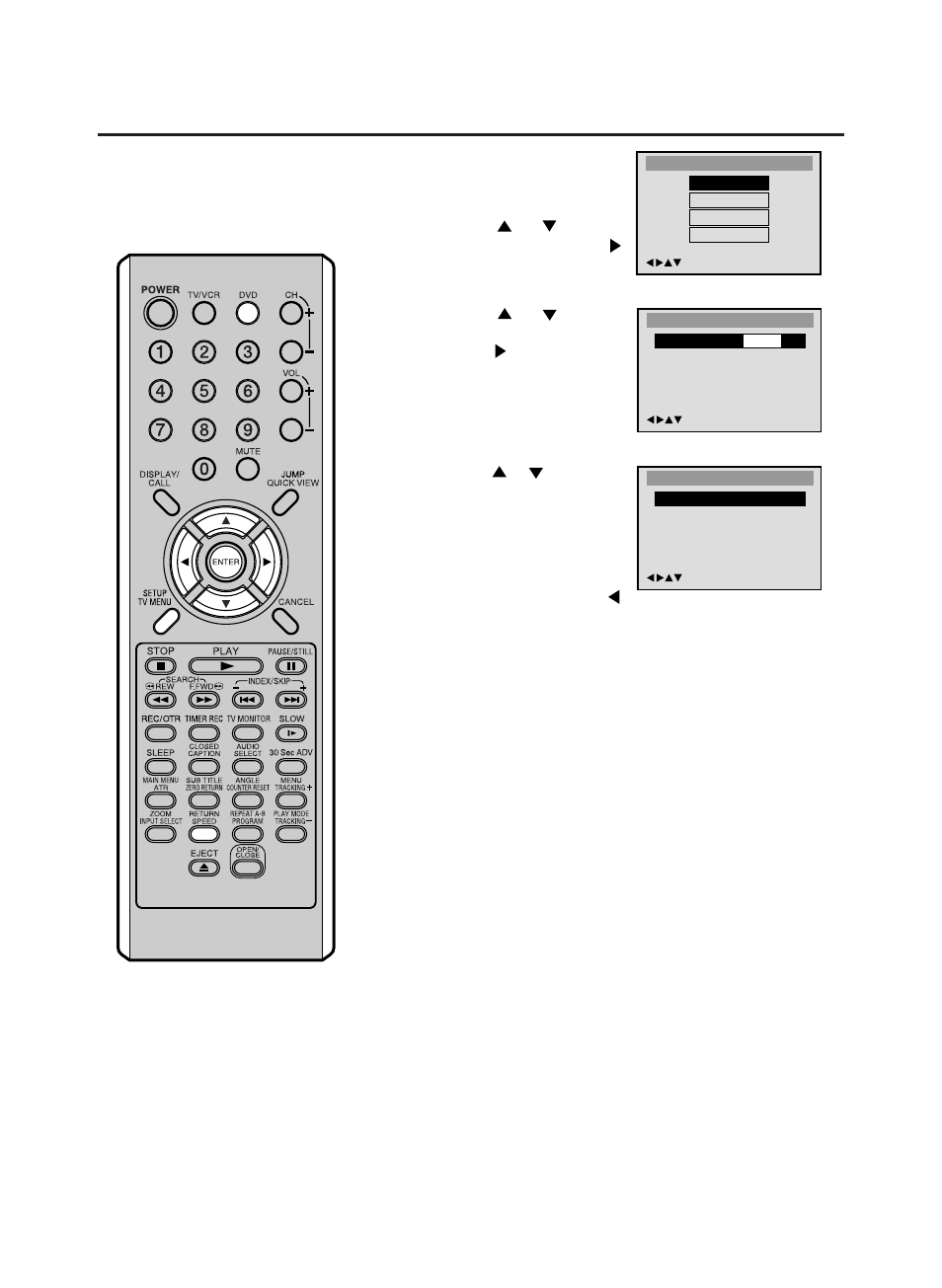 Setting language | RCA TruFlat 20F500TDV User Manual | Page 52 / 64