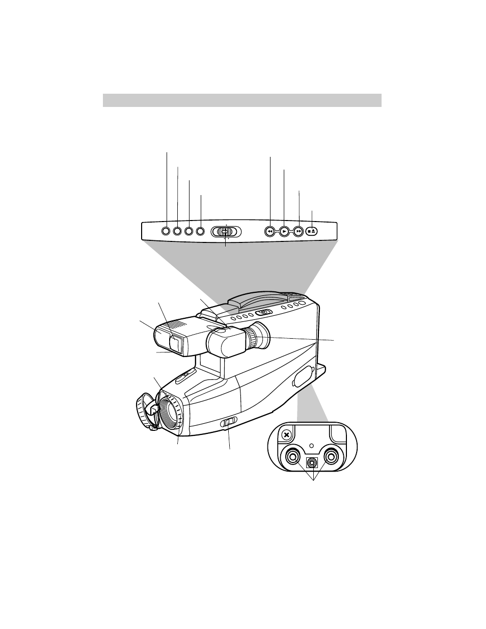 Review the camcorder’s operating controls, First-time operation | RCA CC432 User Manual | Page 10 / 64