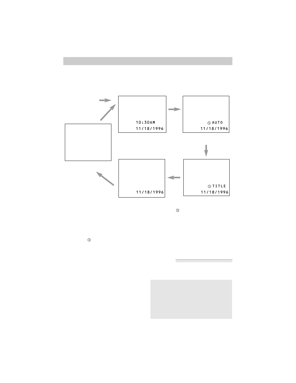 Date and time display | RCA CC432 User Manual | Page 29 / 64