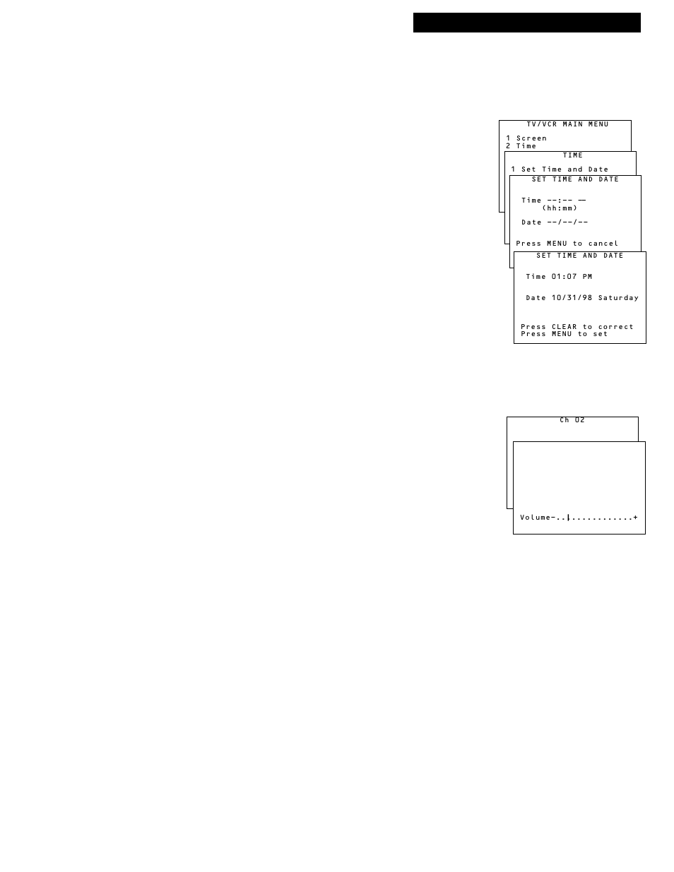 Startup, 1 3 . select a channel and adjust the volume | RCA 1539213A User Manual | Page 7 / 40