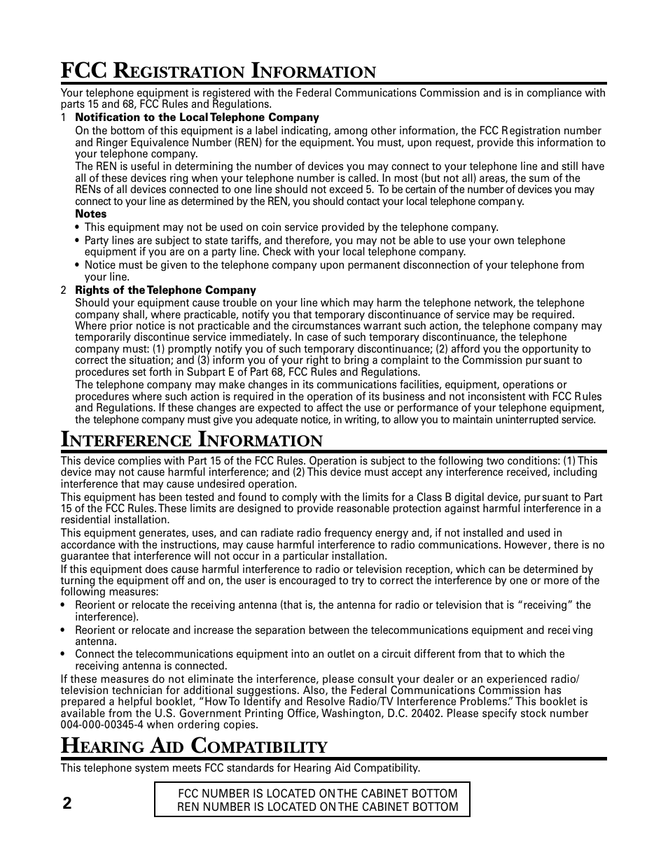 Fcc r | RCA 27993 User Manual | Page 2 / 38