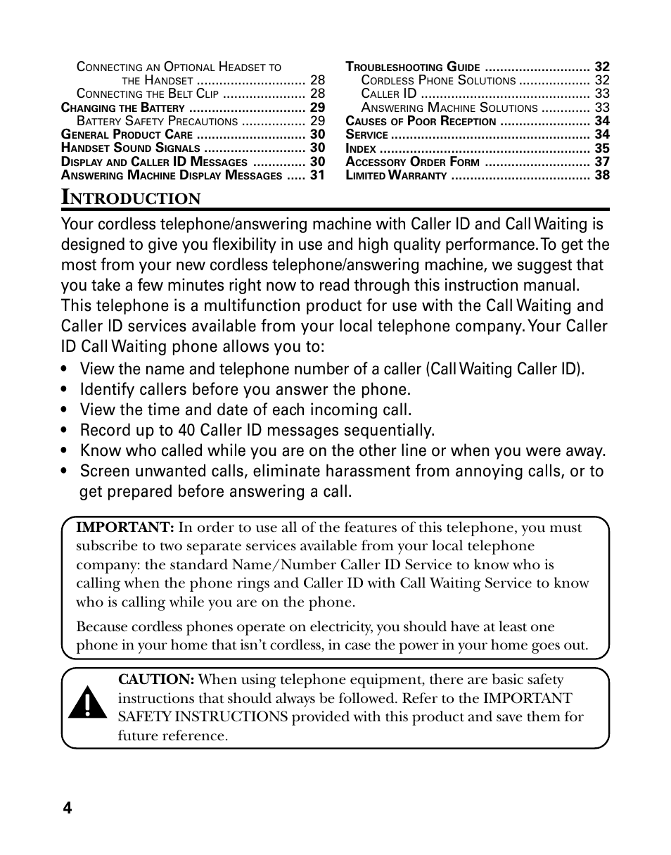 Ntroduction | RCA 27993 User Manual | Page 4 / 38