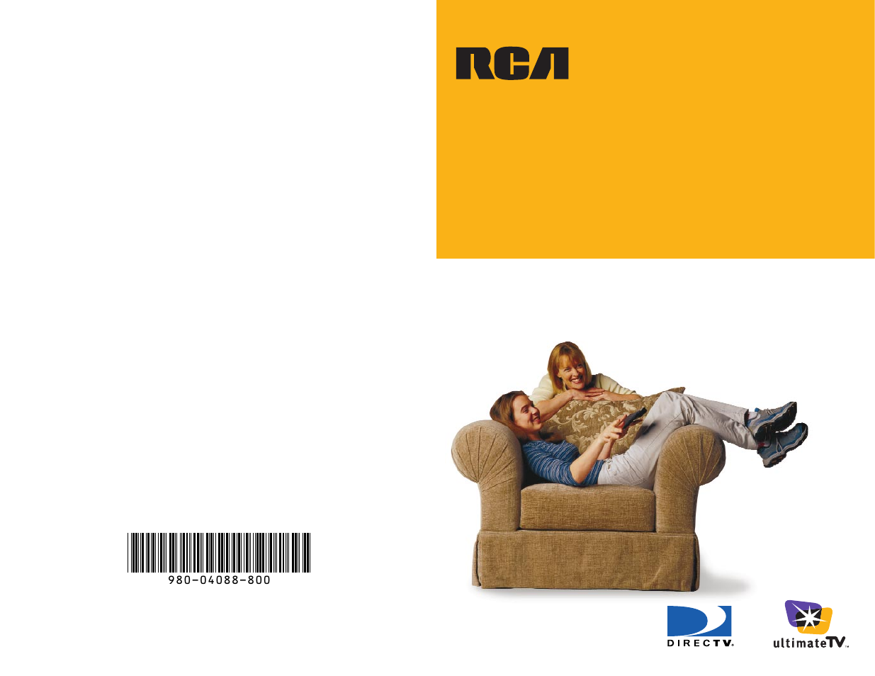 RCA DIRECTTV Receiver with Ultimate TV Service 980-04038-800 User Manual | 55 pages