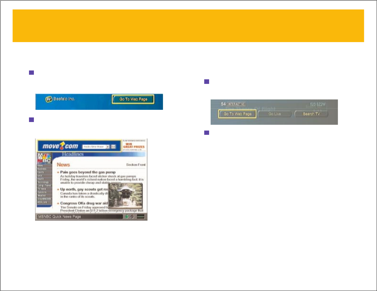 Going to a web site | RCA DIRECTTV Receiver with Ultimate TV Service 980-04038-800 User Manual | Page 31 / 55
