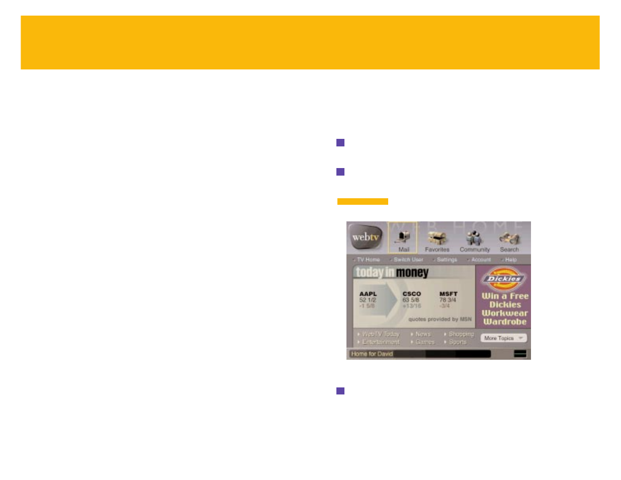 Internet | RCA DIRECTTV Receiver with Ultimate TV Service 980-04038-800 User Manual | Page 34 / 55