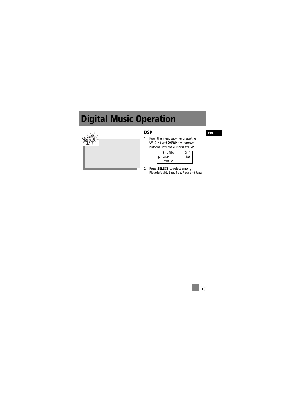 Digital music operation | RCA RD2012 User Manual | Page 28 / 39