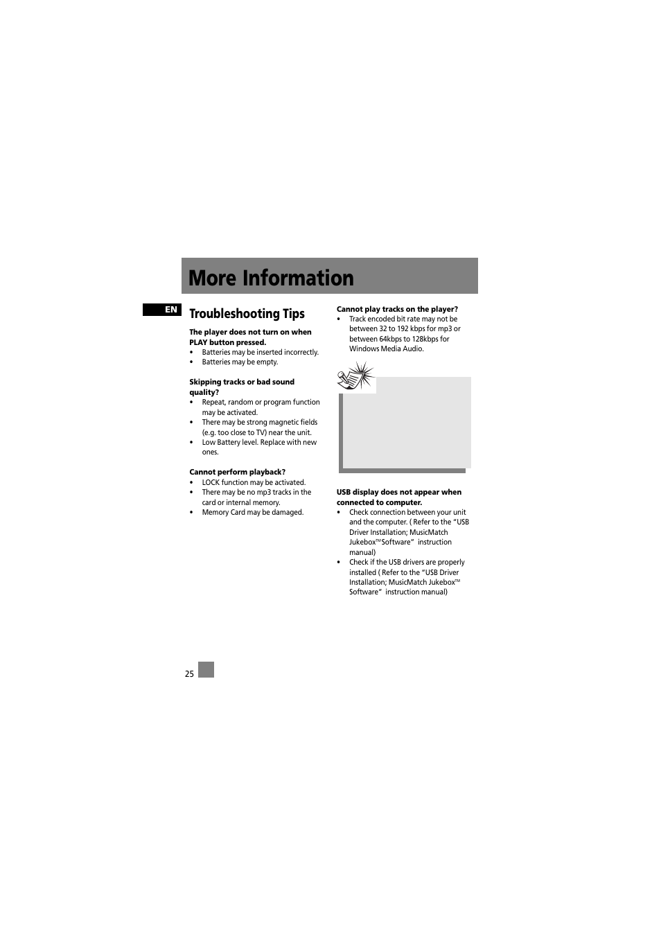 More information, Troubleshooting tips | RCA RD2012 User Manual | Page 35 / 39