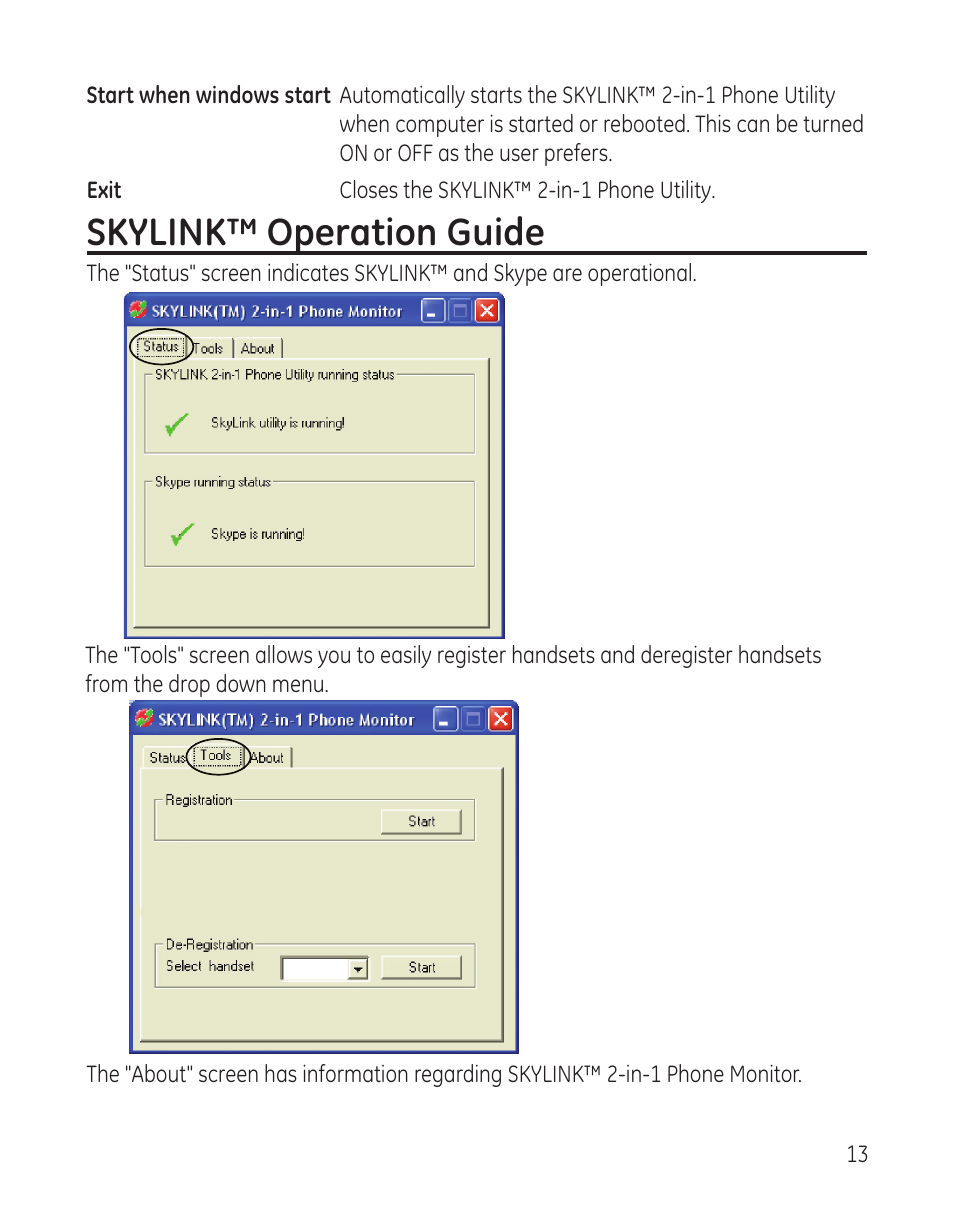 Skylink™ operation guide | RCA 28300 User Manual | Page 13 / 52