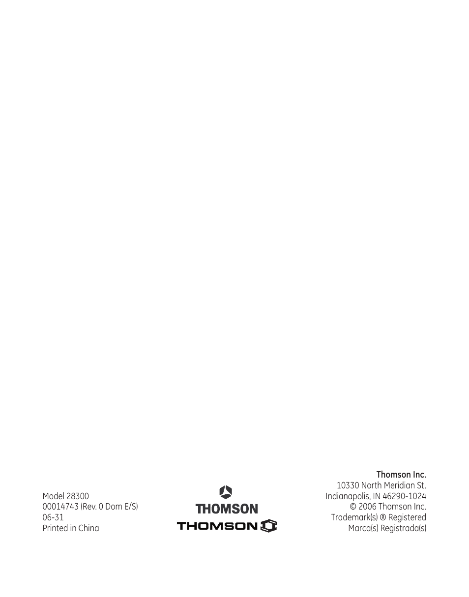 RCA 28300 User Manual | Page 52 / 52