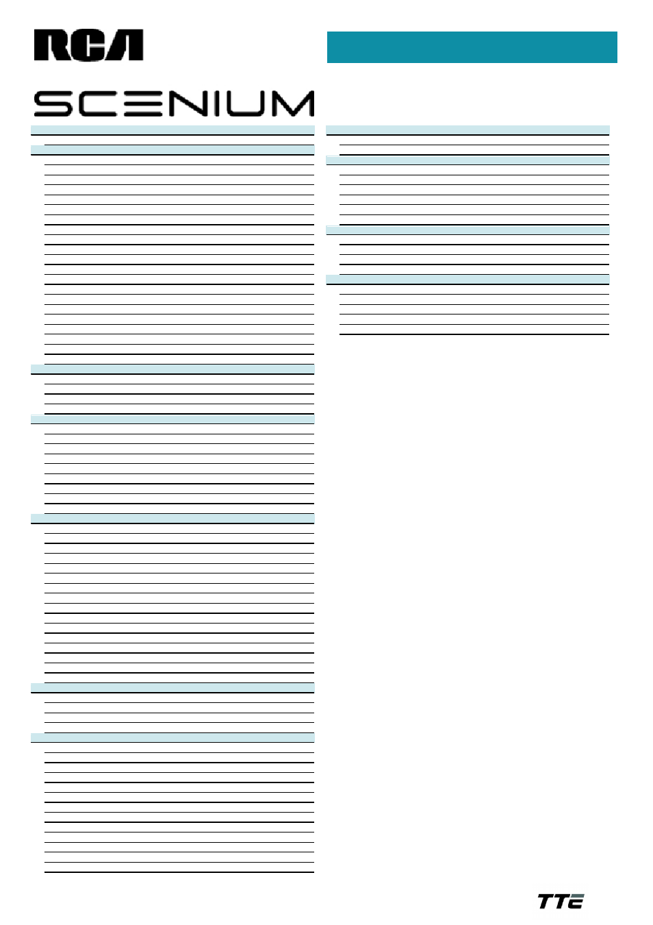 Lcdx2722w, Technical specifications | RCA Scenium LCDX2722W User Manual | Page 2 / 2