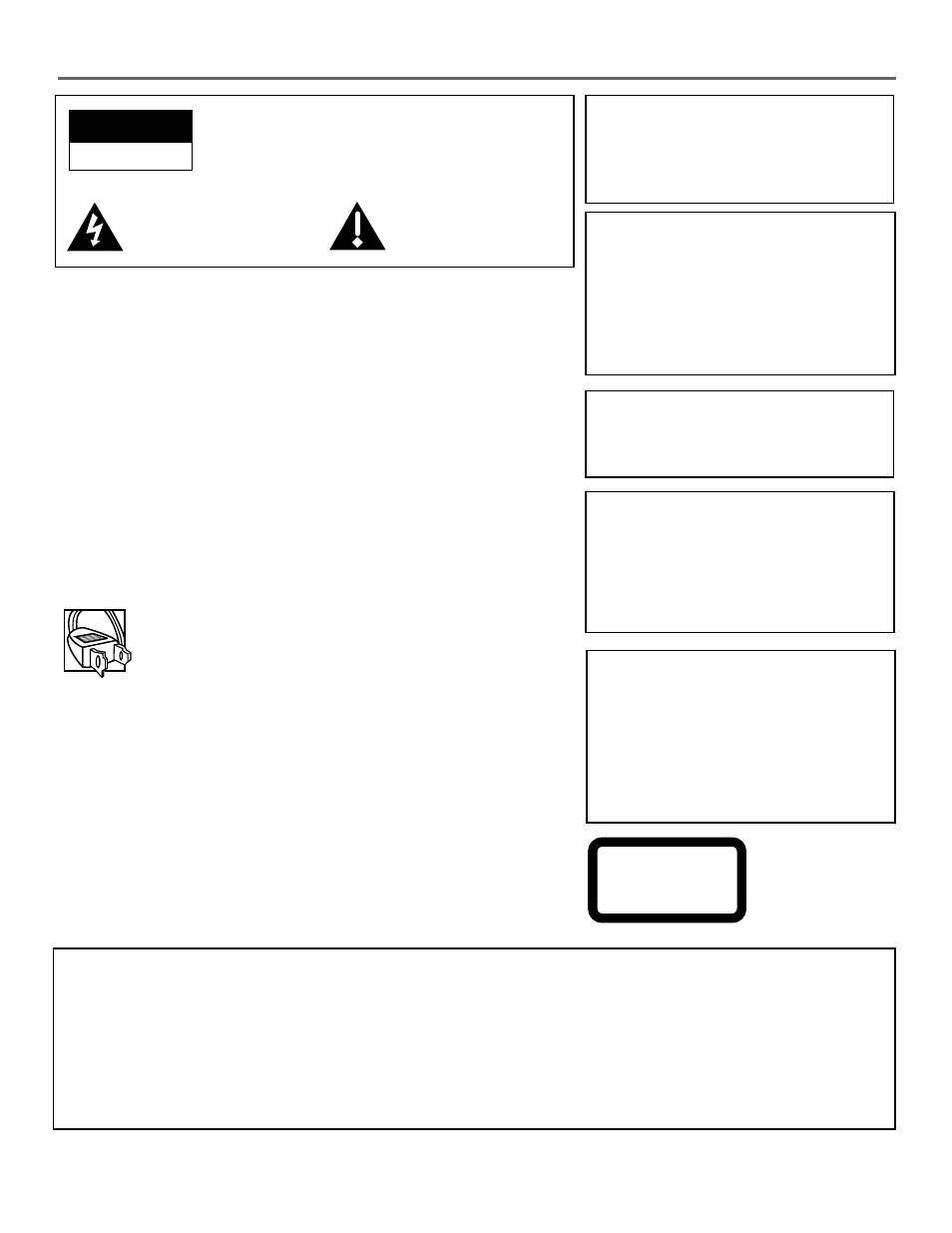 Important information, Warning, Caution | RCA RC6001P User Manual | Page 2 / 70