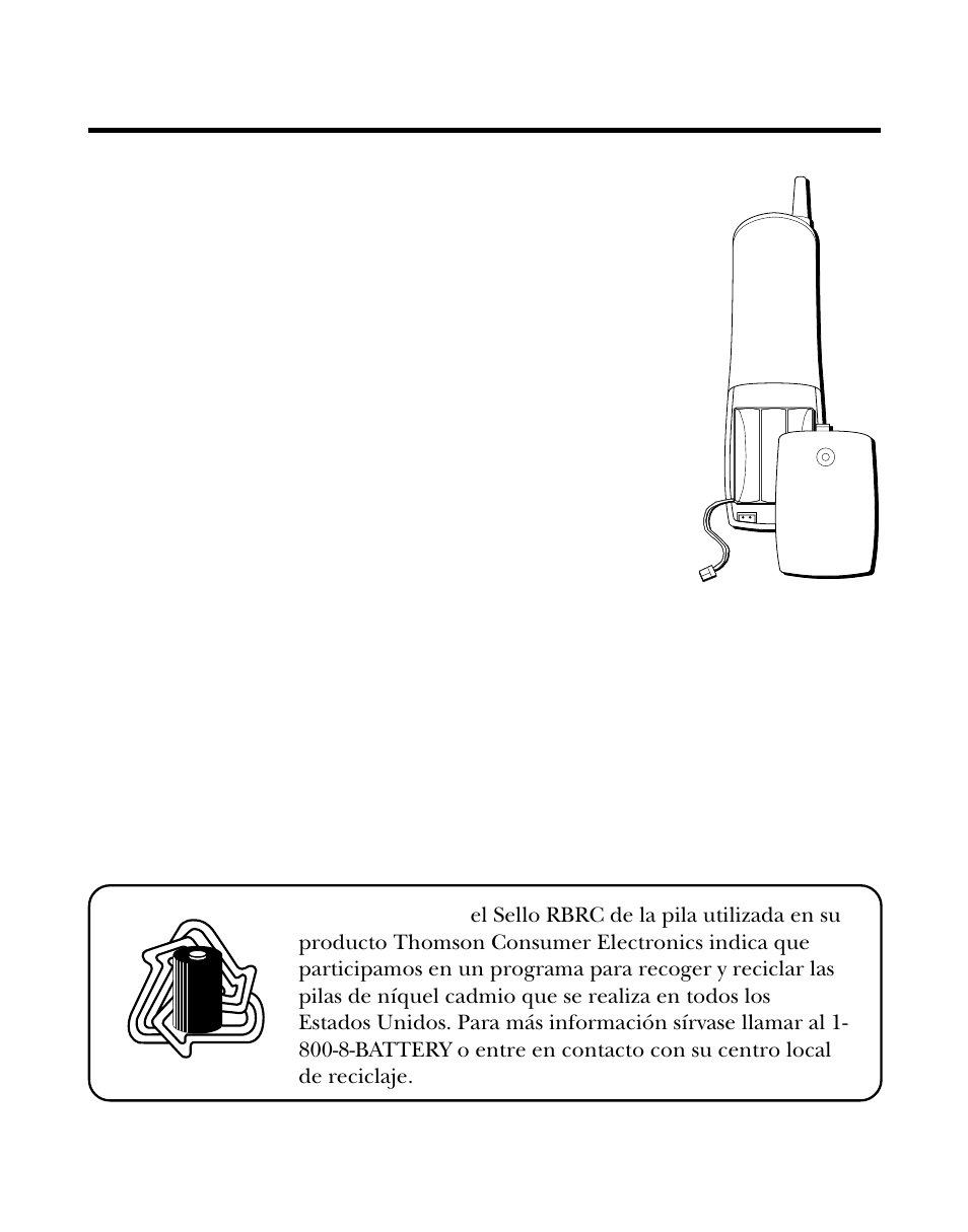 Para cambiar la batería, Precauciones de seguridad para la batería, Ambiar | Atería, Recauciones, Eguridad, Para | RCA 900 MHz User Manual | Page 83 / 96